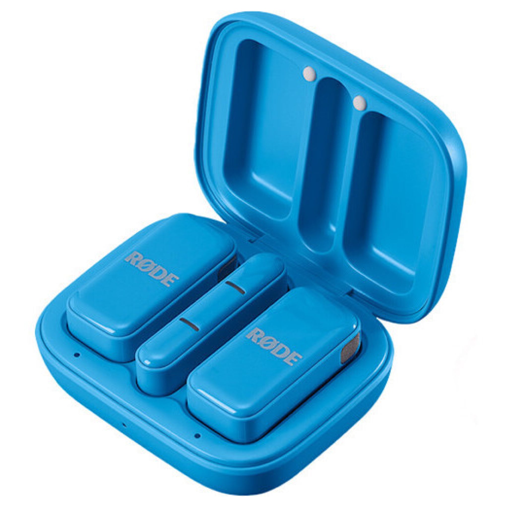 Wireless 2 Battery Rode Mic Rode Ultra-Compact Dual Wireless Mic Kit USB-C Blue