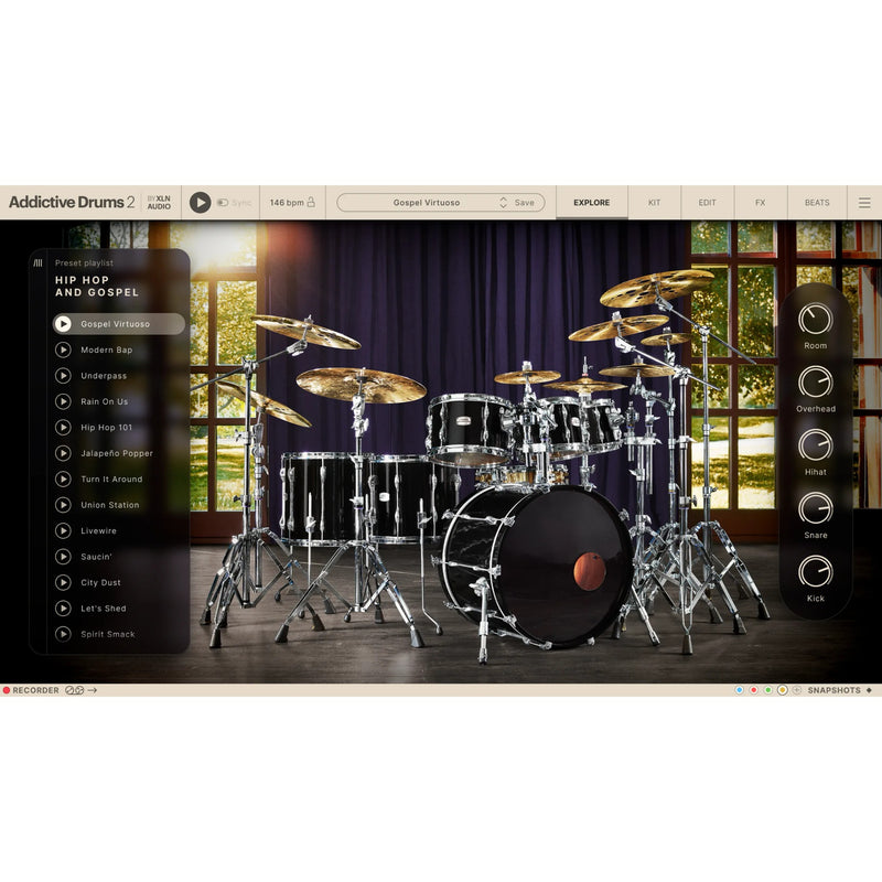 XLN Audio Addictive Drums 2: Hip Hop and Gospel Collection