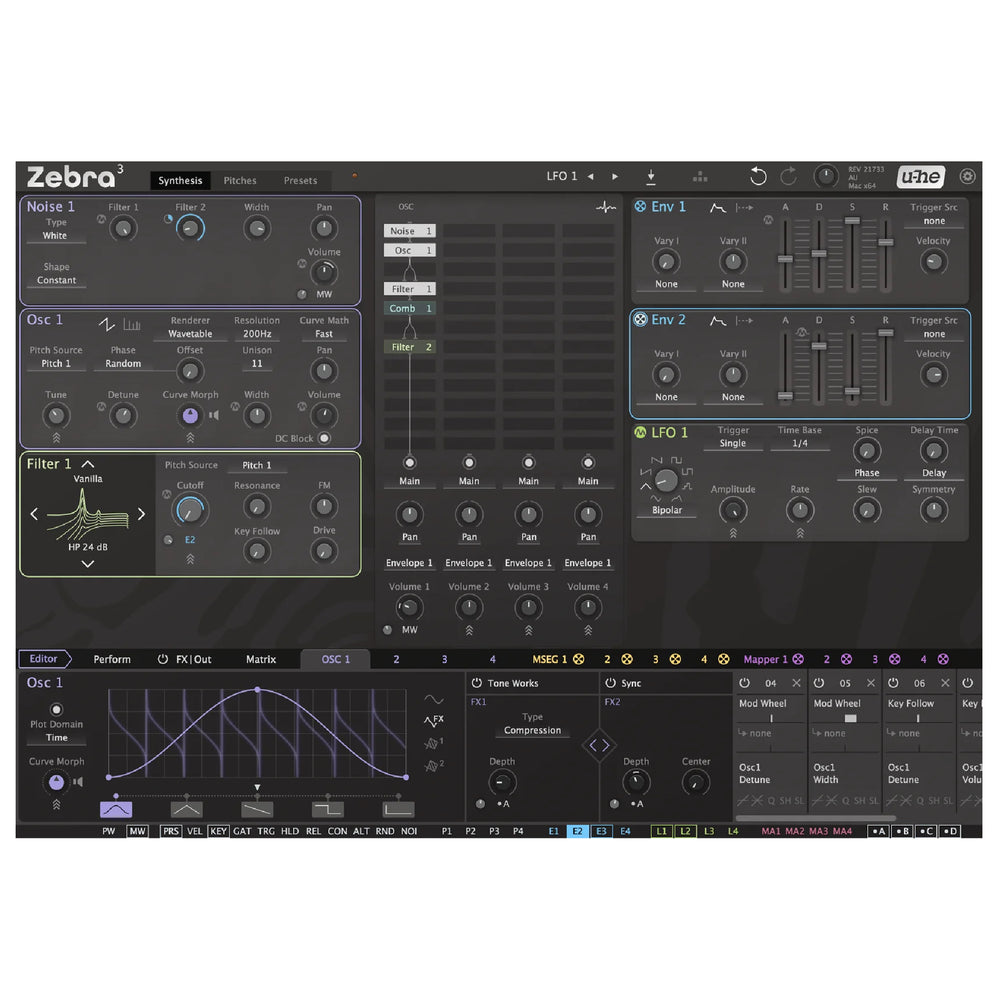 u-He Zebra 3 - Modular Synthesizer Plugin