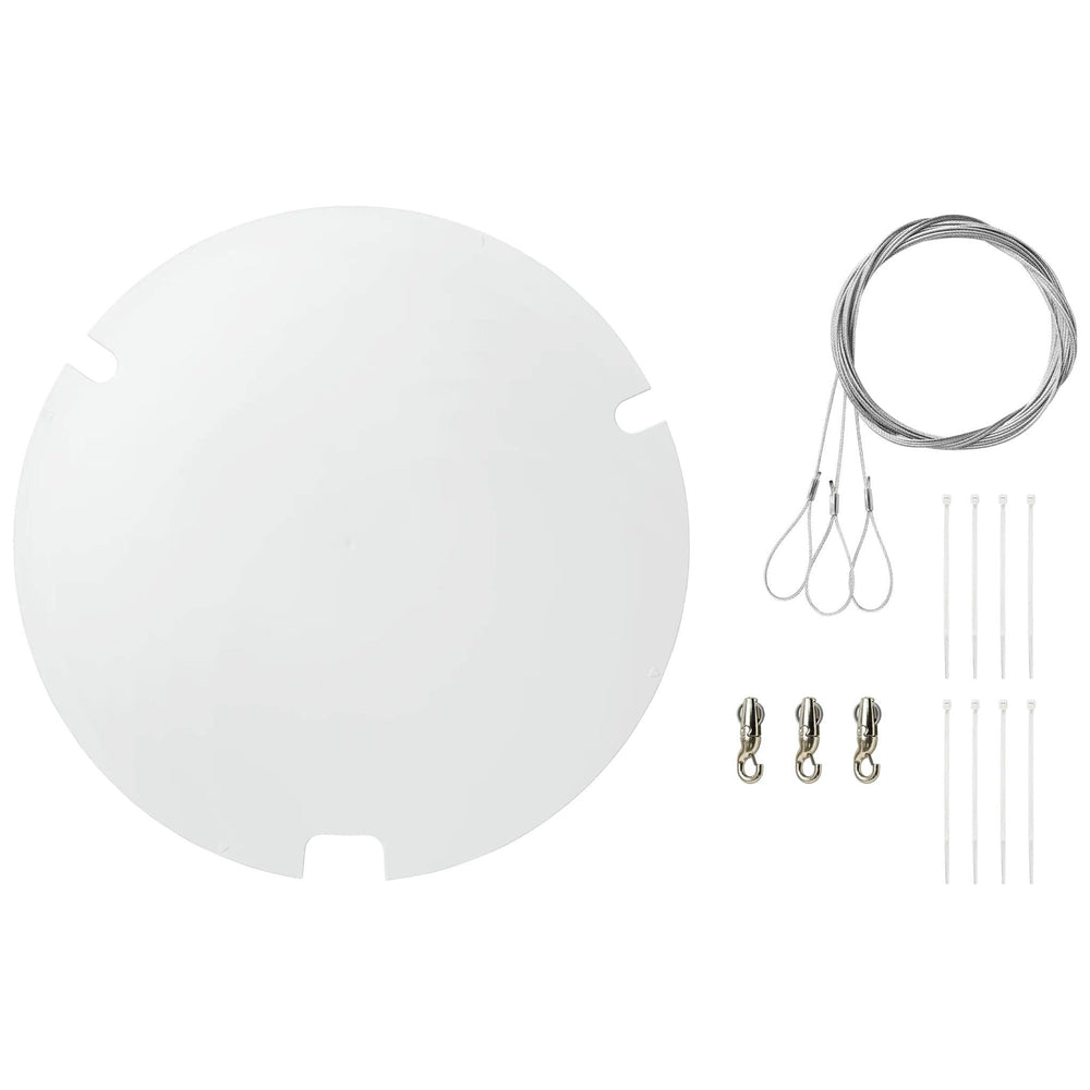 Kit de montage sur poteau Shure A900W-R-PM pour micro rond MXA920 - blanc