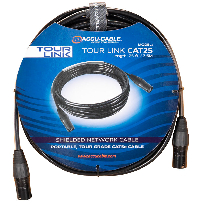 ADJ Cat5E Shielded Network Cable - 25ft