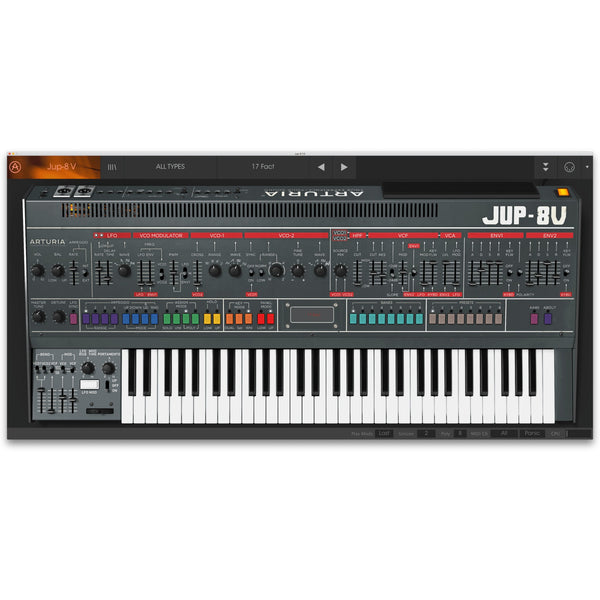 Arturia Jup-8 V4 License | Jupiter-8V4  Software Synthesizer