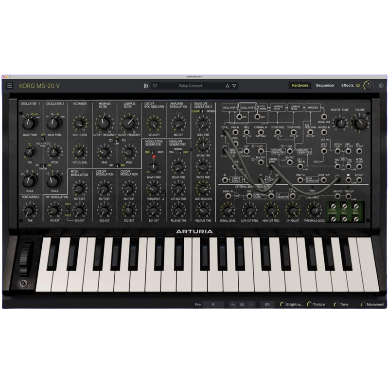 Arturia KORG MS-20 V License | Primal black monolith
