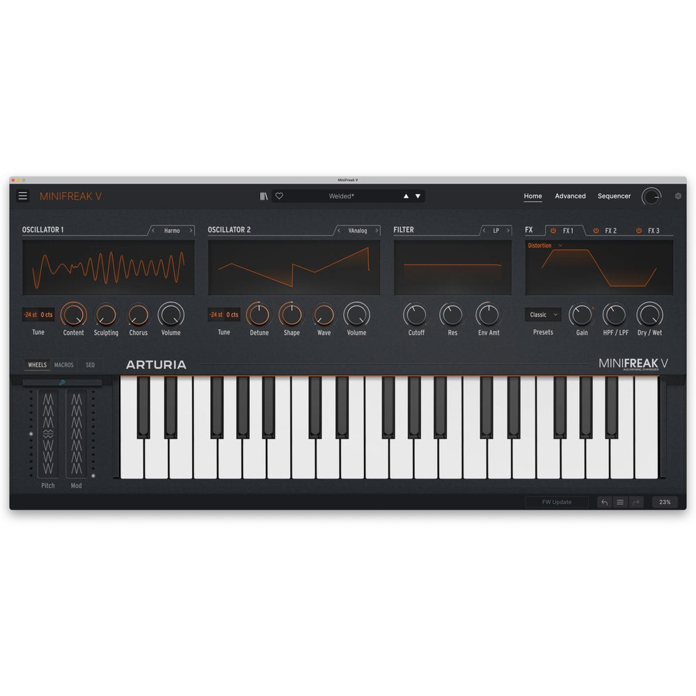 Arturia MiniFreak V License | Twinned algorithmic softsynth