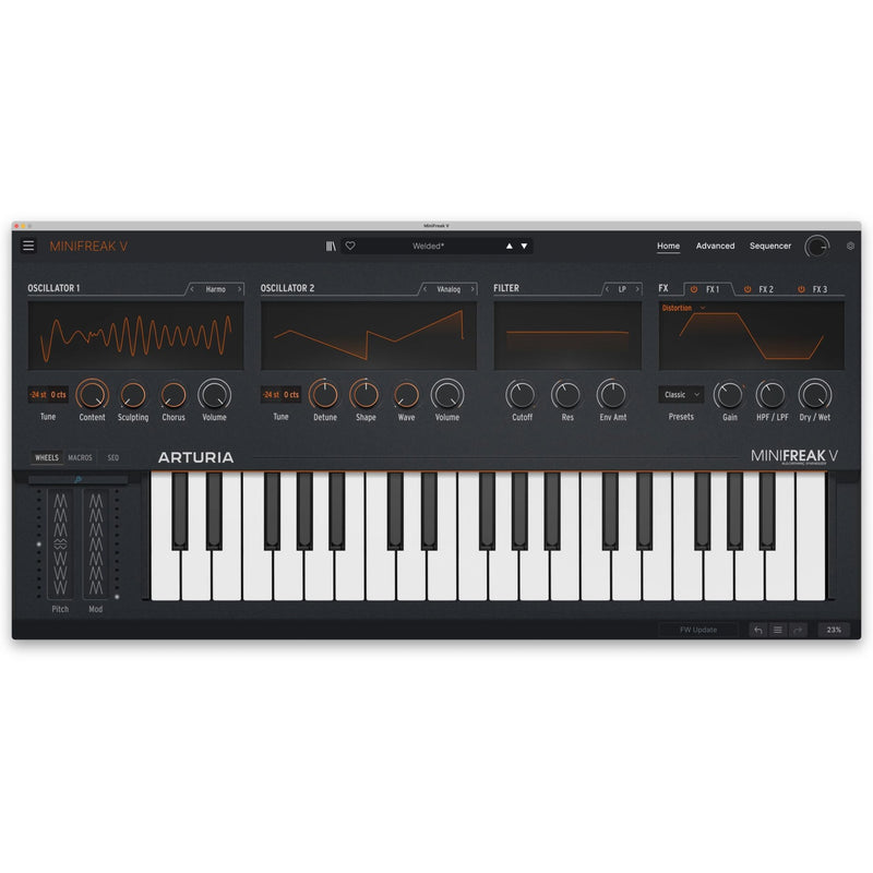 Arturia MiniFreak V License | Twinned algorithmic softsynth
