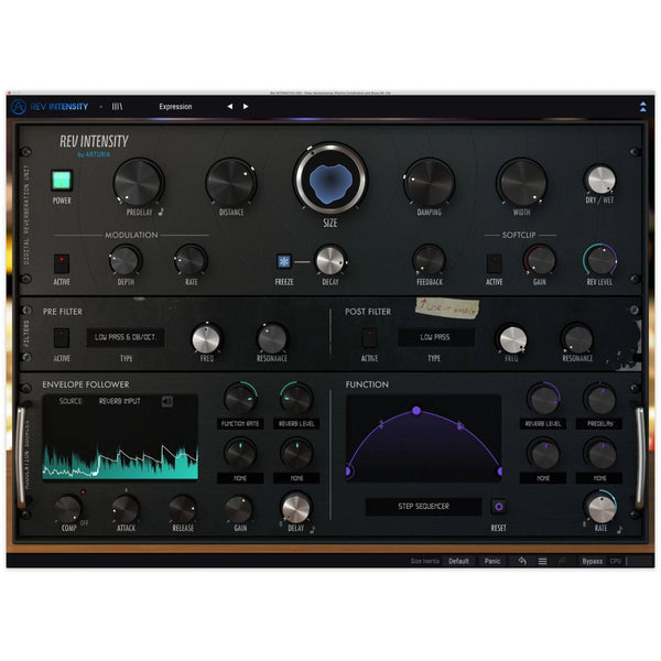 Arturia Rev INTENSITY | Futuristic digital reverb