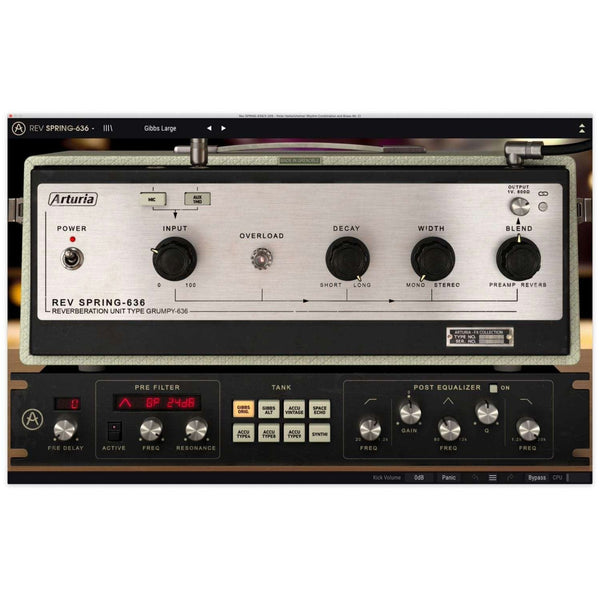 Arturia Rev SPRING-636 | Snappy physical reverb