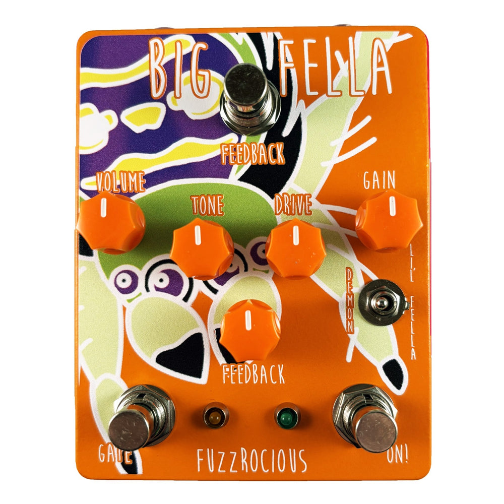 Fuzzrocious Big Fella Overdrive Distortion Gated Fuzz Pedal