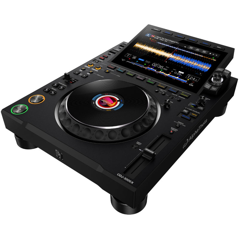 AlphaTheta CDJ-3000X High-Resolution Professional DJ Player - Black