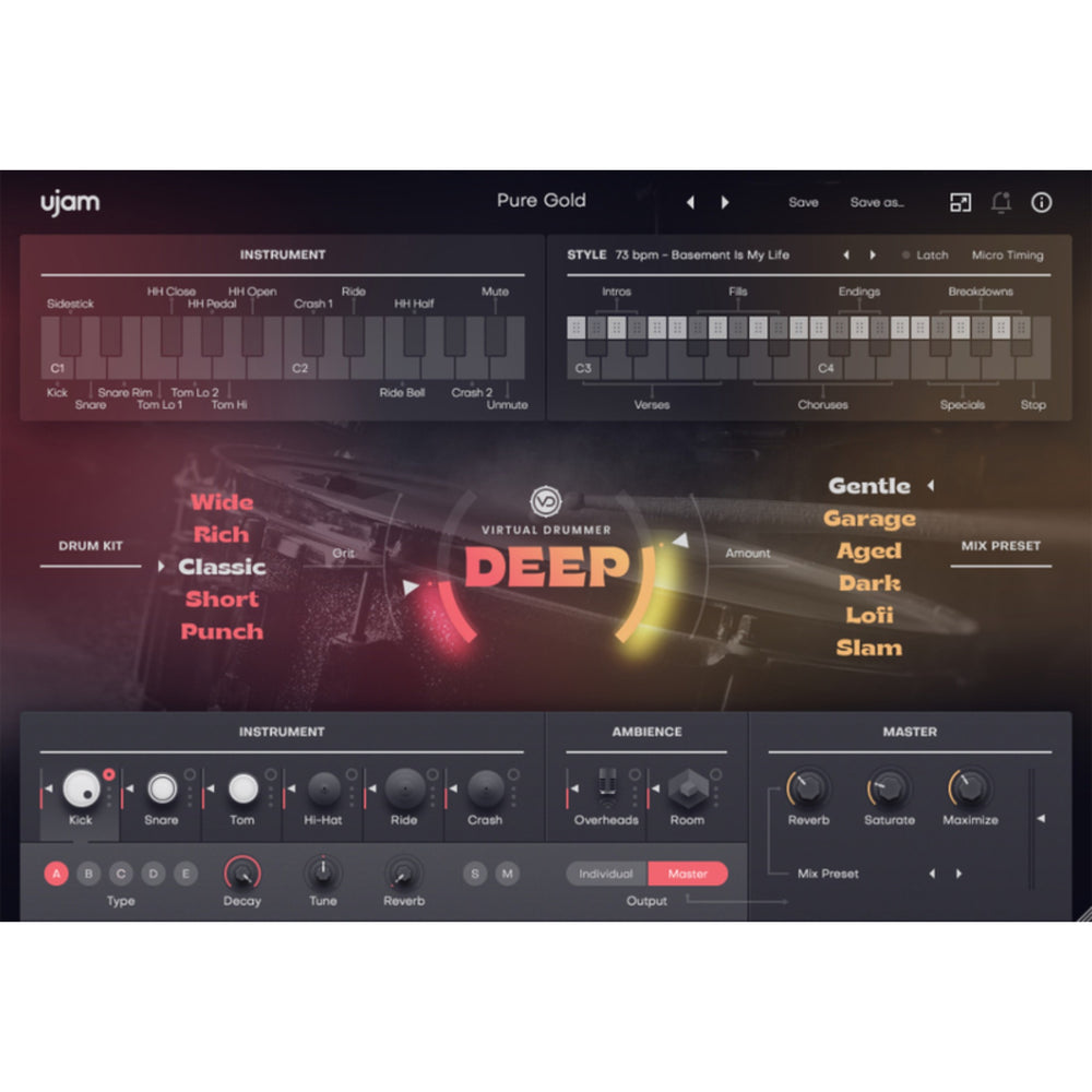 UJAM Virtual Drummer DEEP