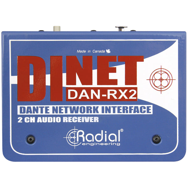 Radial DiNet DAN-RX2 Dante Network Receiver