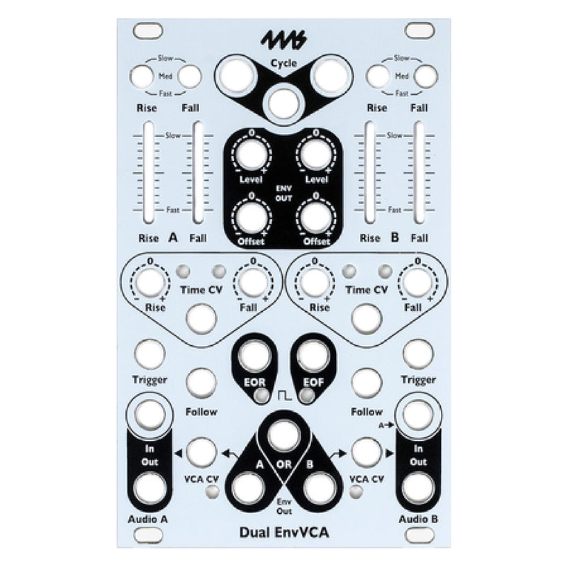 4MS Dual EnvVCA Faceplate - White