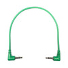 Câble de raccordement Eurorack coudé à droite Tendrils 20 cm Émeraude 6 Pa