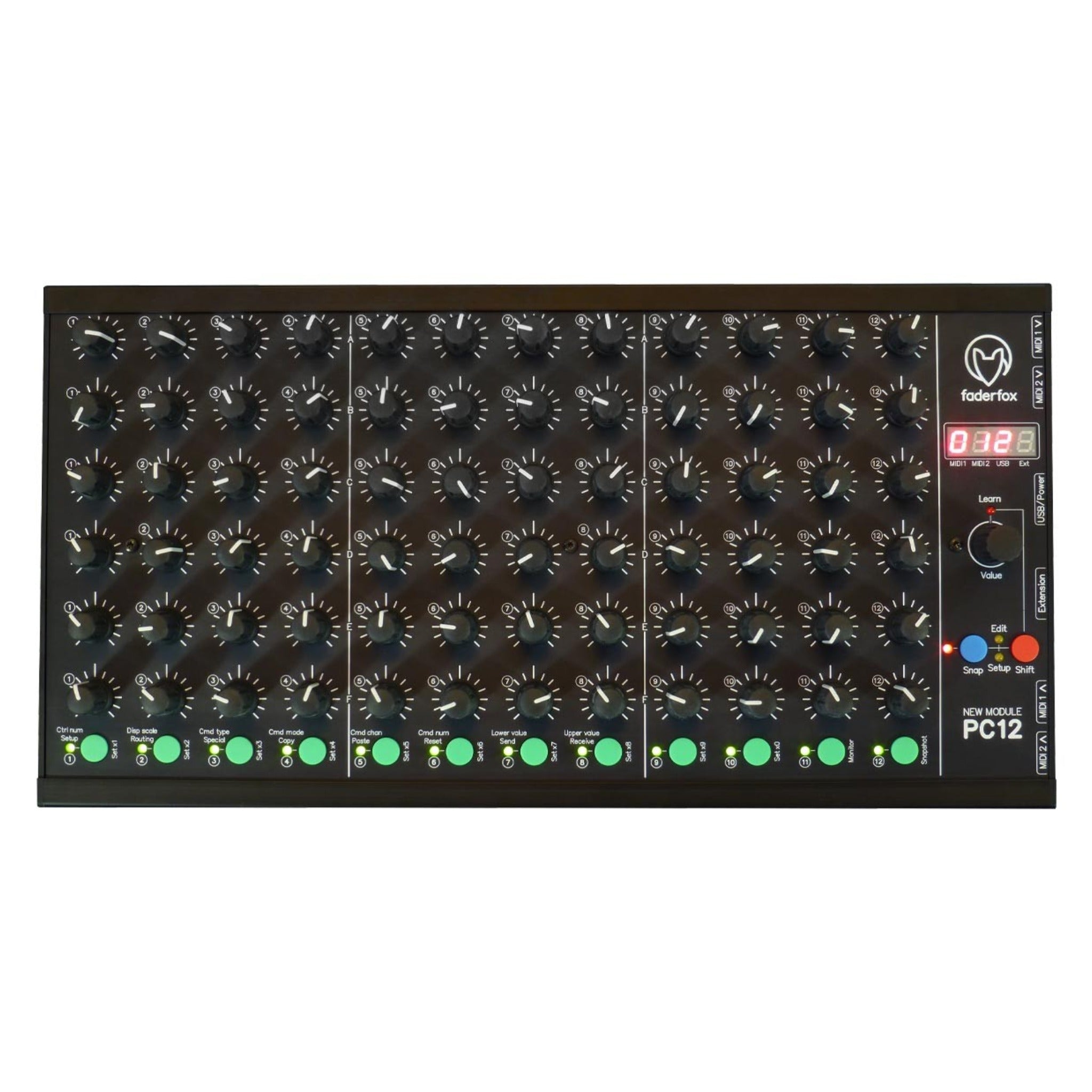 Faderfox PC12 USB Midi Pot Controller