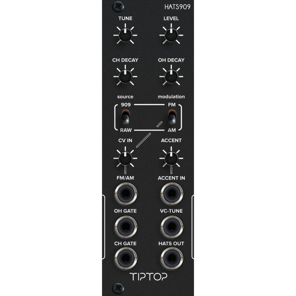 Tiptop HATS909 TR909 Hi-Hats Generator Black