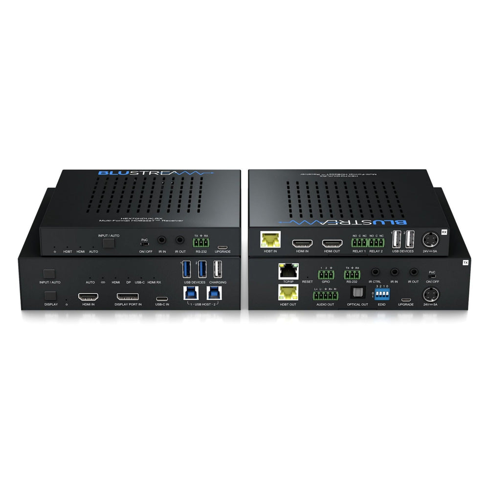 Kit d'extension Blustream HEX70HDUK-KIT HDBT 4k60 - 70 m