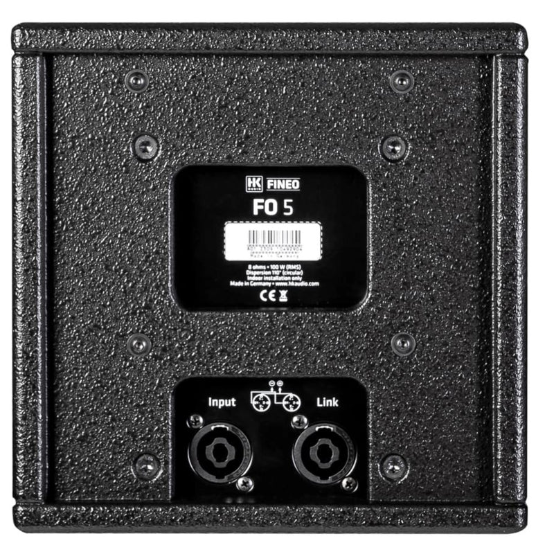 HK Audio FINEO FO 5 BLK 5" Two-Way Passive Installation Loudspeaker, 200W, 8 Ohms