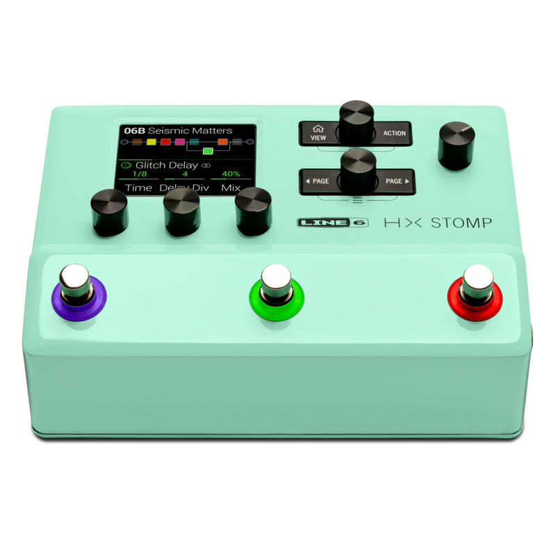Line6 HX Stomp Amplificateur et processeur d'effets - Vert écume de mer