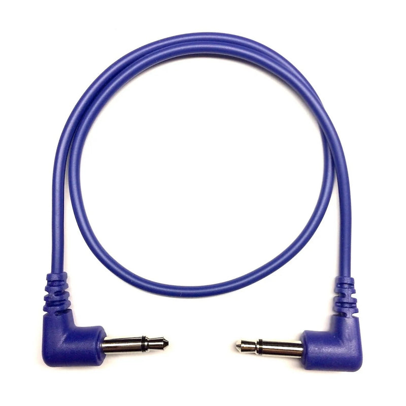 Tendrils Right Angled Eurorack Patch Cable 30Cm Indigo 6 Pac