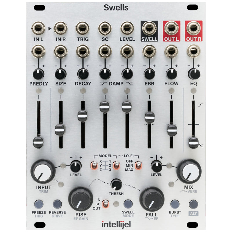 Intellijel Swells 3U - Multi-Model Dynamic Stereo Reverb Mod