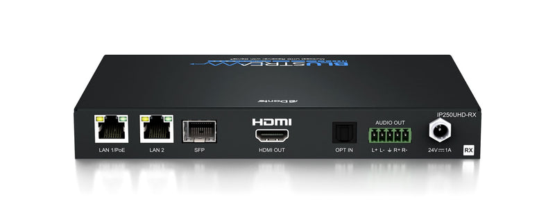Blustream IP250UHD-RX 10Gbps AVoIP Receiver   w/Dante