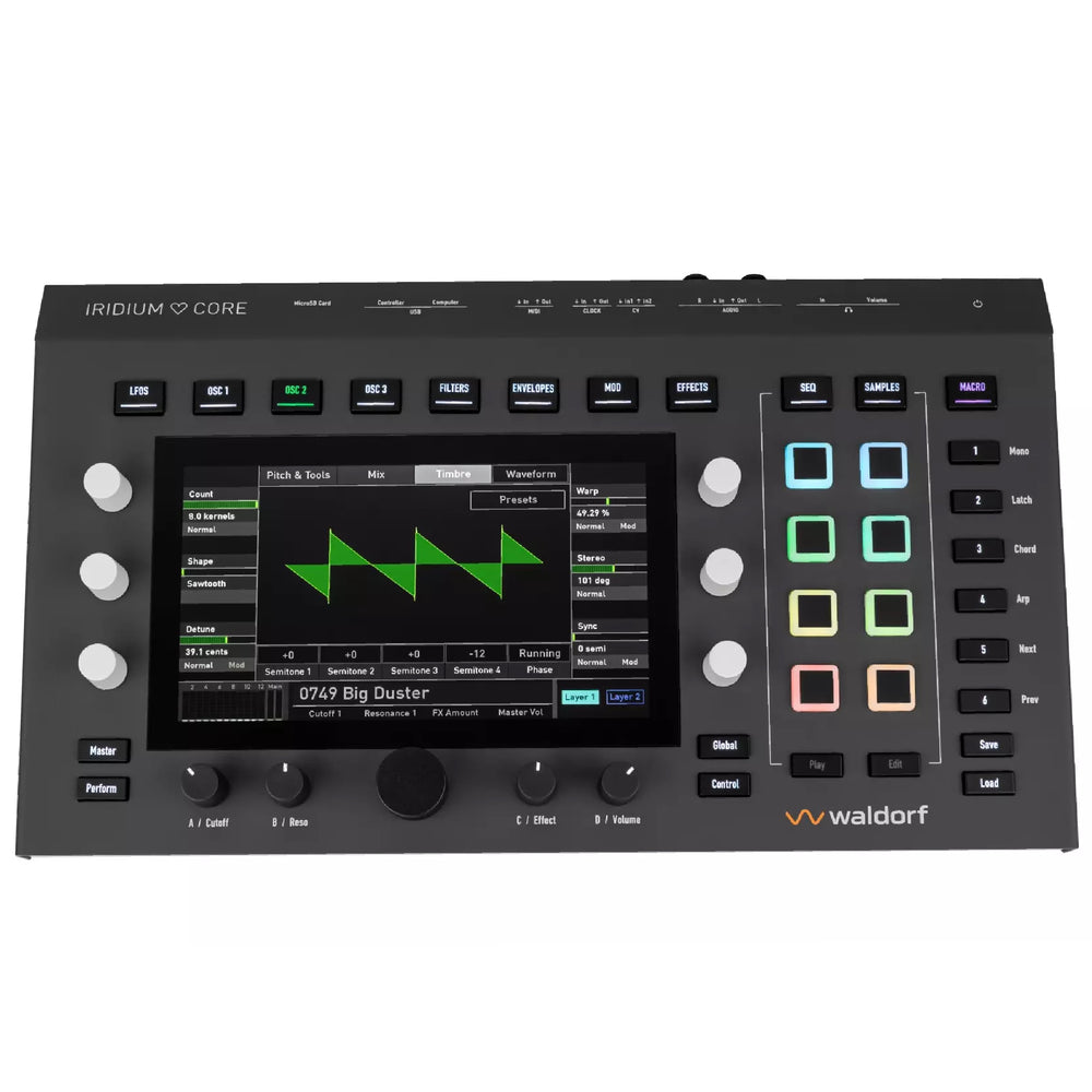 Waldorf Iridium Core 12-Voice Polyphonic Desktop Synthesizer