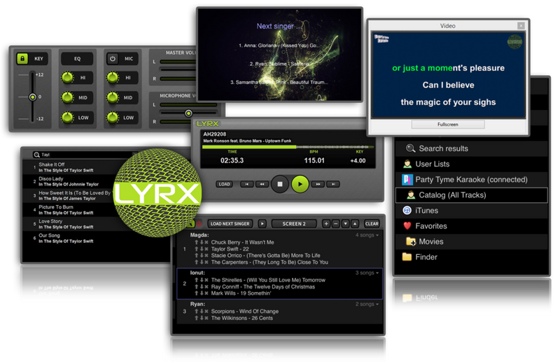 PCDJ LYRX - Karaoke Software for Windows and MAC