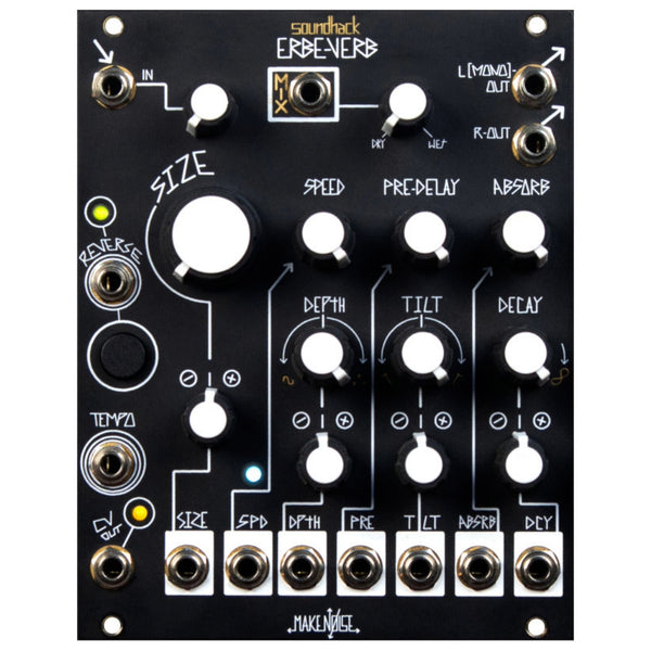 Make Noise Erbe-Verb Reverb Module Black and Gold