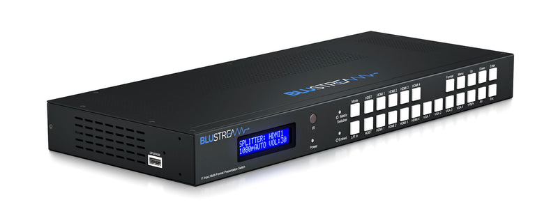 Commutateur de présentation Blustream MFP112 à 11 entrées
