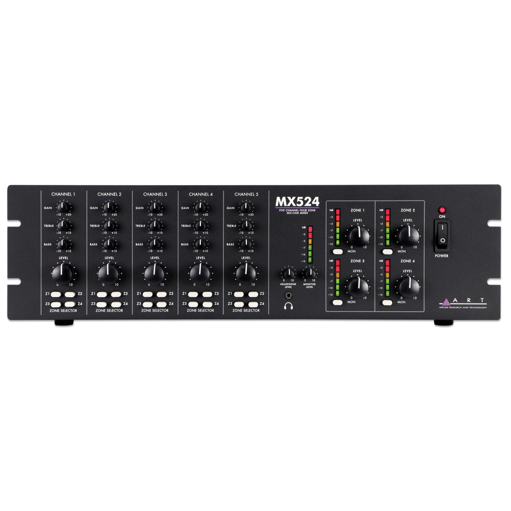 Art Pro Audio MX524 Five Channel Four Zone Mixer
