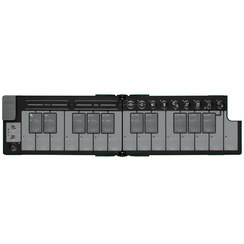 Korg nanoKEY Fold Foldable Pocket Size MIDI Keys - Green