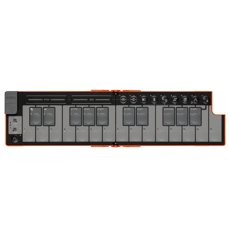 Korg nanoKEY Fold Foldable Pocket Size MIDI Keys - Orange