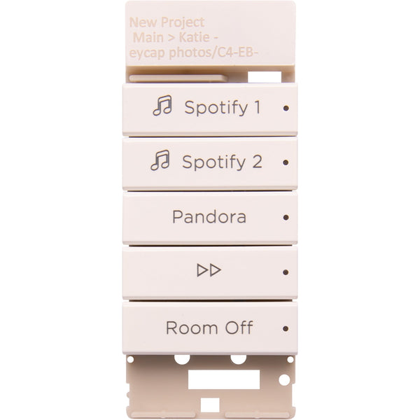 Touches musicales gravées Control4, contemporaines (Spotify)