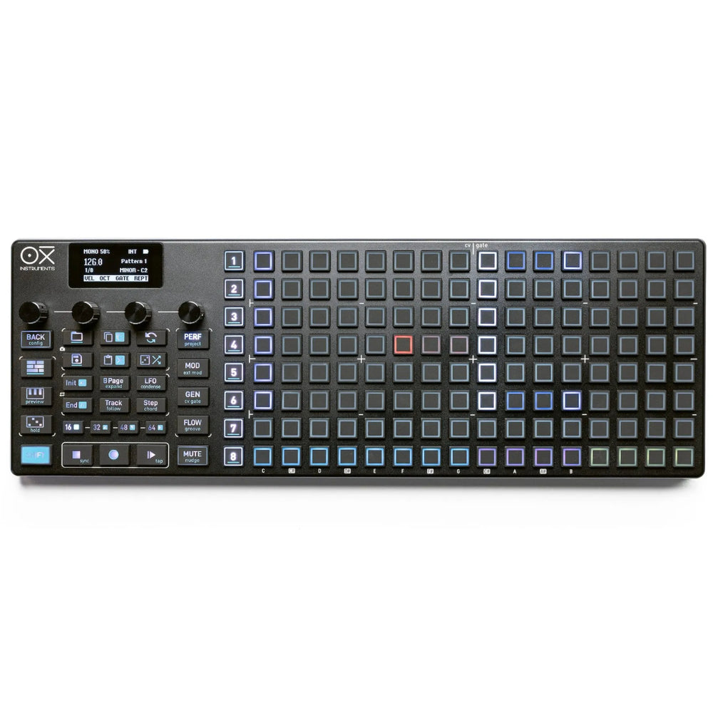 Oxi Instruments One Mk2 MIDI/CV Sequencer & Case - Black