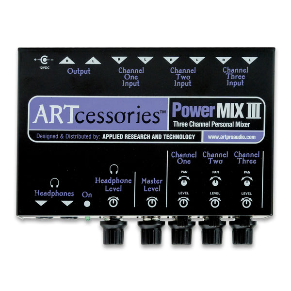 Art Pro Audio PowerMix III 3-Channel Stereo Mixer