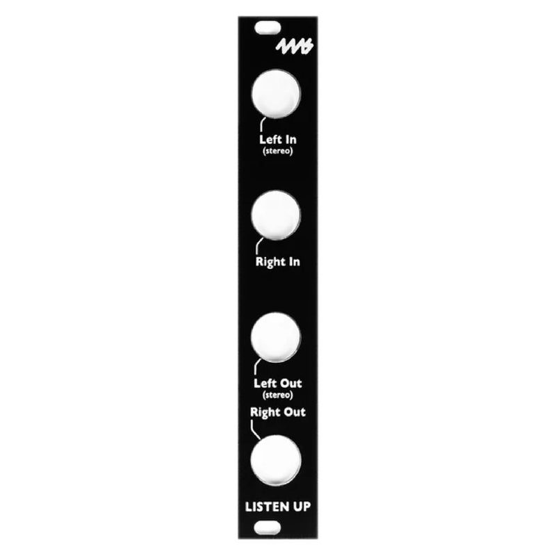 4MS Listen Up Faceplate - Black