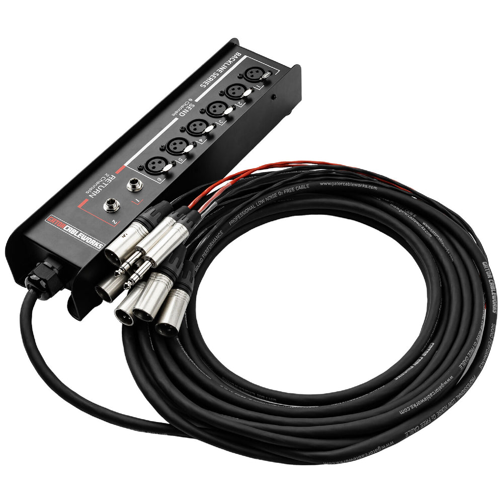 Gator GCWB-DS6X2-20 6ch Drop Snake 2 Returns 20ft