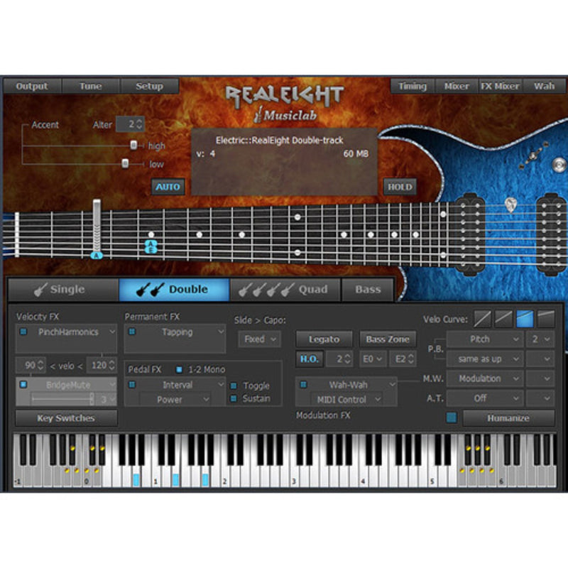 Musiclab RealEight - 8-string Elec Guitar Bass Instrument