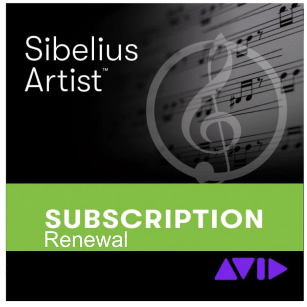 Sibelius Artist Subscription - Renewal