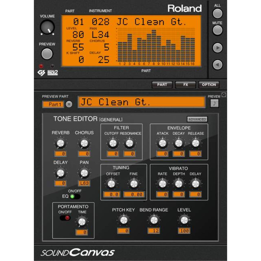 Roland SOUND CANVAS VA Key