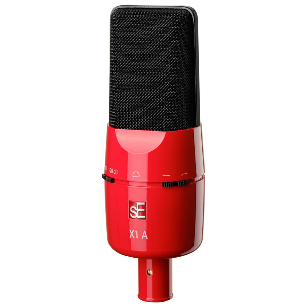 SE Electronics X1 A Condenser Microphone & Clip – Red