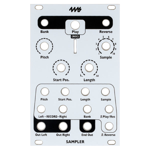 4MS Sampler Faceplate - White