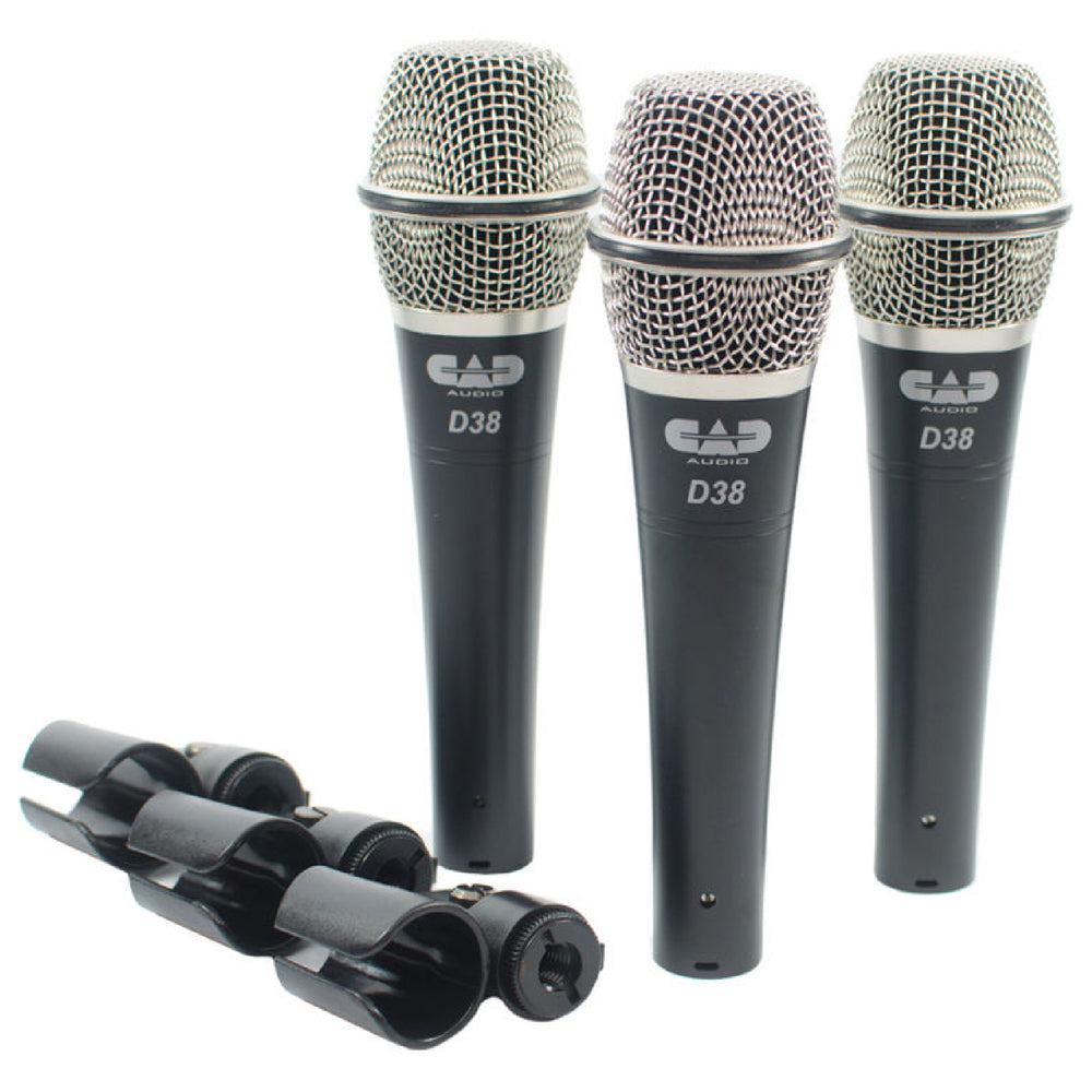 CAD Audio D38X3 Dynamic Microphone 3-Pack