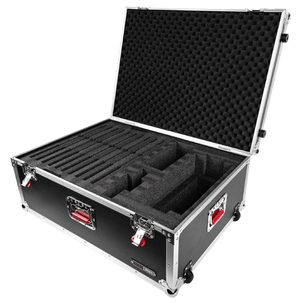 Gator GTOUR-MFLEX10 Case For 10 Shure Microflex