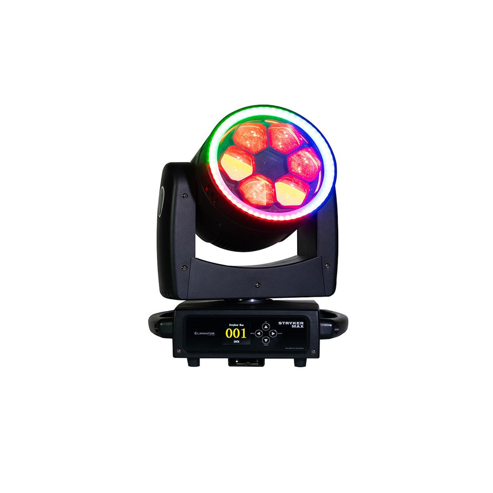 Eliminator 6x 40W RGBW LED w/LED Ring Moving Head w/DMX