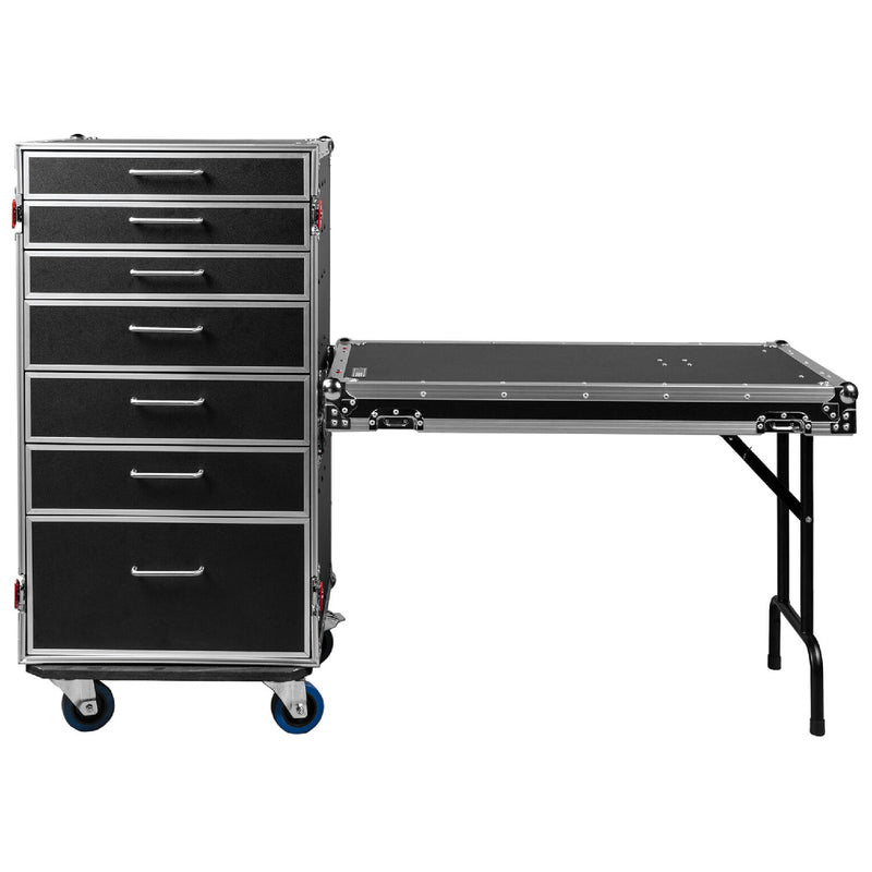 Gator GTOUR-WORKST7 Utility Drawer Case W/ Table