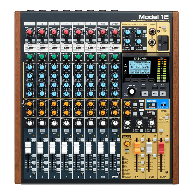 Mixeur/Interface/Enregistreur/Contrôleur Tascam Modèle 12