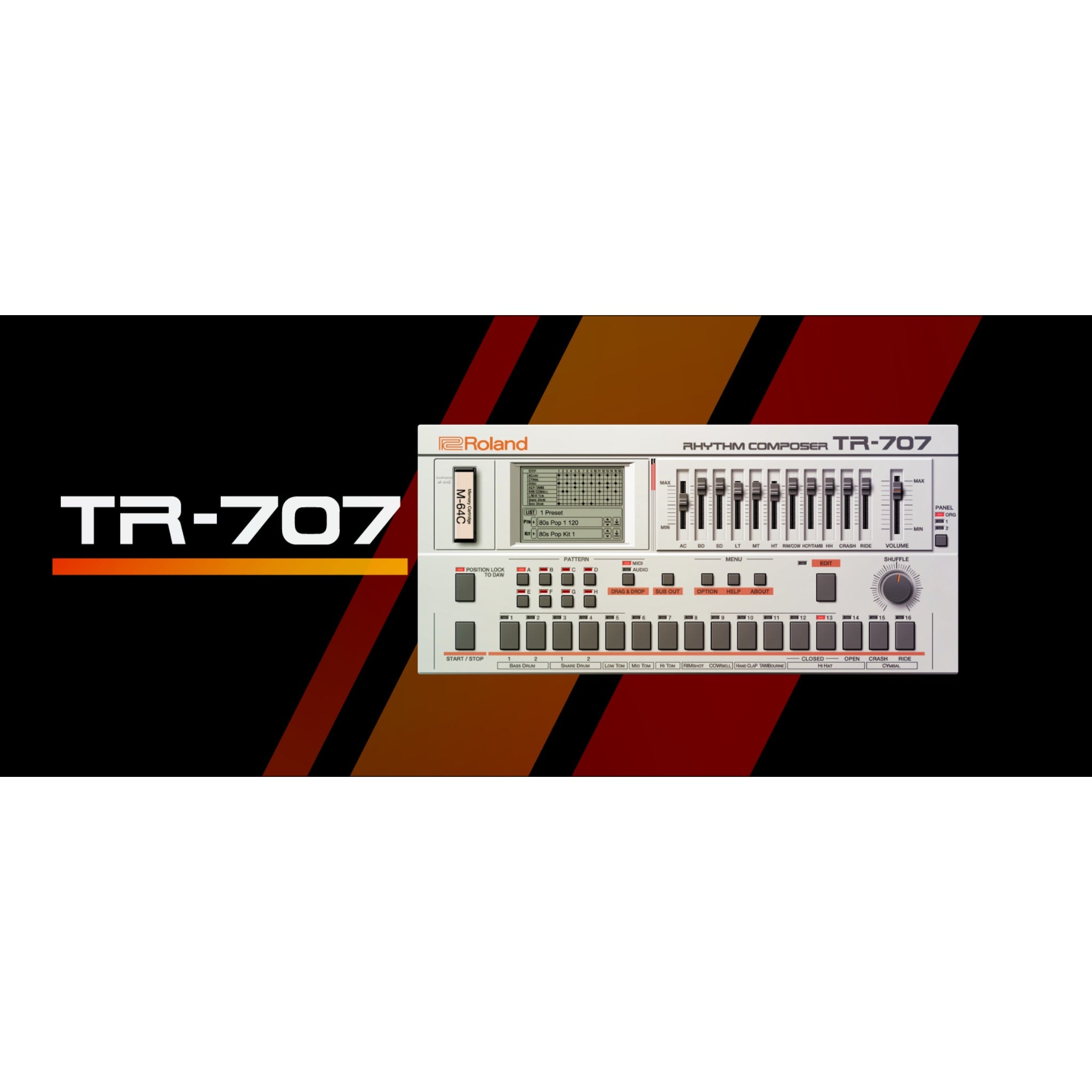 Roland TR-707 Key Roland TR-707 リズムコンポーザー