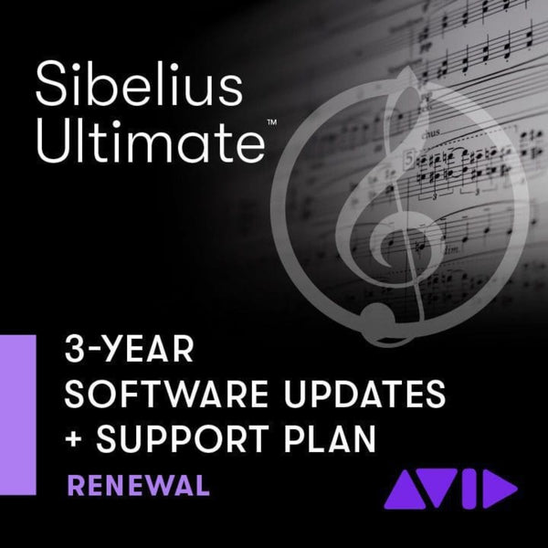 Sibelius | Ultimate 3-Year Software Updates + Support Plan Renewal