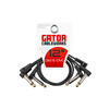 Gator GCWC-FPC12-3PK Flat Patch Cable Right Angle 3Pk 12In